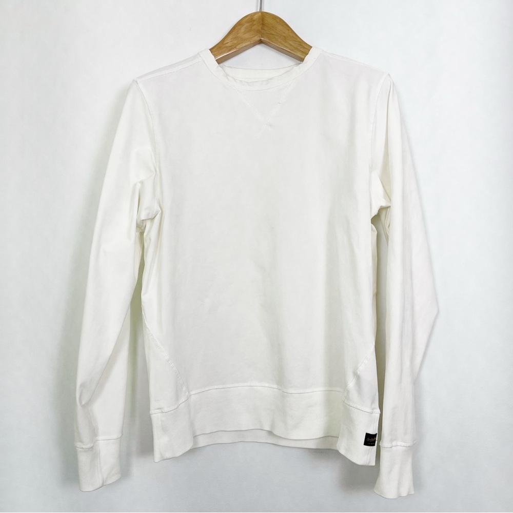 Good Man Brand White Flex Pro Victory Crew Sweatshirt‎ Size Medium - Picture 2 of 12